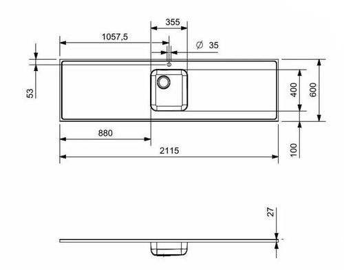 cumpără Chiuvetă bucătărie Reginox R36228 2115x600mm în Chișinău 