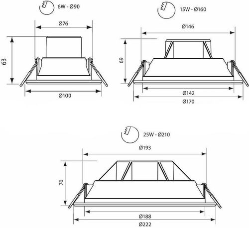 купить Освещение для помещений Vivalux 75070 Spot SMD LED, 15W, 4000K, 1200Lm, IP44, rotund (VIV003554) в Кишинёве 