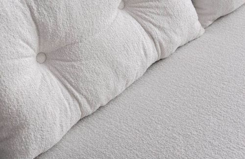 купить Диван Trendy Sando Teddy Fabric Crem (2 locuri) в Кишинёве 