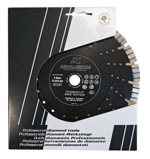 cumpără Disc de tăiere Arvaliscom 132134 Disc diamantat p/u beton FX-580 segm 17mm 300x25.4 în Chișinău 