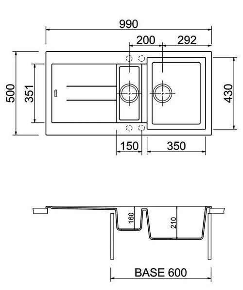 cumpără Chiuvetă bucătărie Plados AM9915 ELEGANCE NANOSTONE în Chișinău 