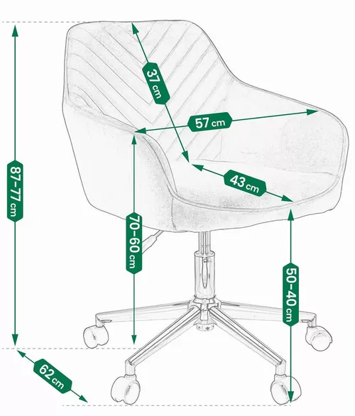 купить Офисное кресло Jumi CM-323940 NAPOLI, Gri в Кишинёве 