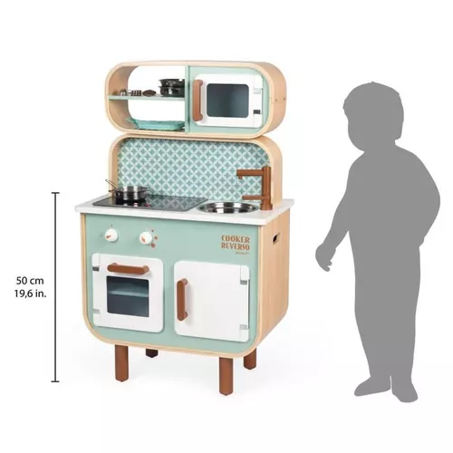 cumpără Bucătărie și veselă de jucărie Janod J06594 Bucatarie din lemn Kitchen Reverso Playset în Chișinău 