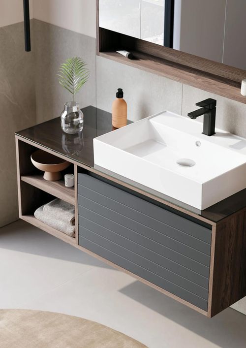 купить Шкаф под умывальник Orka Prato 120 Navaro/Anthracite в Кишинёве 