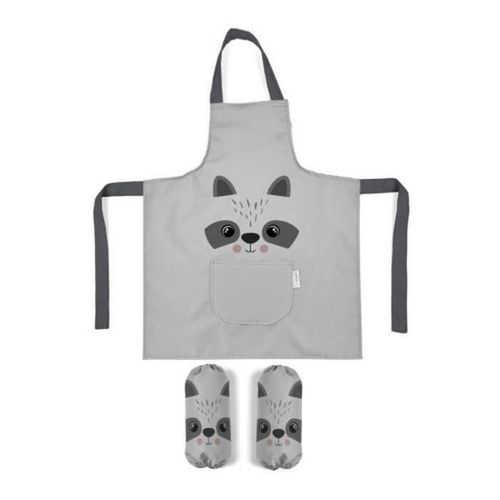 cumpără Set de creație Albero Mio Фартук водонепр + рукава Raccoon 60x50cm în Chișinău 