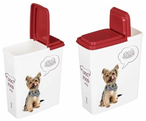 cumpără Produse pentru animale domestice Бытпласт 46171 Контейнер для корма Lucky Pet 2.3l собаки бордовый în Chișinău 