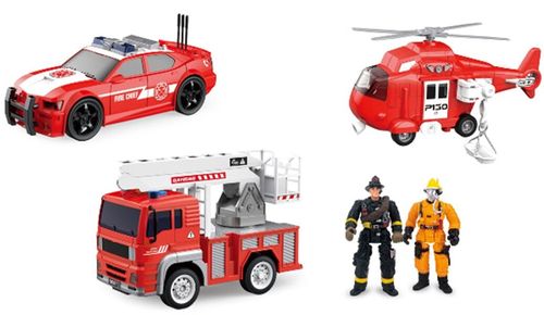 cumpără Mașină Wenyi WY550-3 1:20 Set mașini de pompieri cu fricțiune (lumini/sunete) în Chișinău 