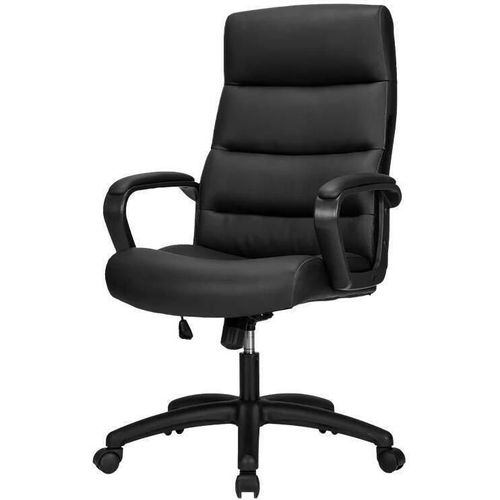 купить Офисное кресло Deli 4516 эко кожа, черное в Кишинёве 