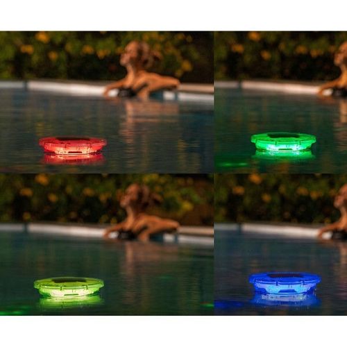 cumpără Accesoriu pentru piscină Bestway 58943BW Dozator plutitor cu LED pentru tablete, pe bază de energie solară SolarGlow, 7.6cm în Chișinău 