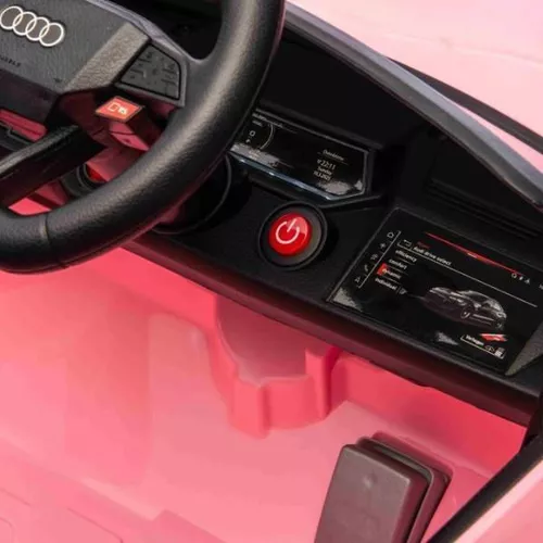 cumpără Mașină electrică pentru copii Kids car 8070740-2R_Pink Audi e-tron, 12V4.5AH, scaune din piele în Chișinău 