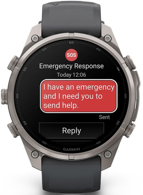 cumpără Ceas inteligent Garmin Fenix 9 Pro, 47mm, inReach,Ti w/Gpt/Bk bnd (010-04336-21) în Chișinău 