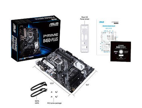 cumpără Placa de baza ASUS PRIME B460-PLUS Intel B460, LGA1200, Dual DDR4 2933MHz, PCI-E 3.0/2.0 x16,D-Sub/DVI-D 1.4/HDMI 1.4b, AMD 2-Way CrossFireX, USB3.2, SATA RAID 6Gb/s, 2 x M.2 x4 Socket, Intel Optane memory ready, SB 8-Ch., GigabitLAN, LED lighting în Chișinău 