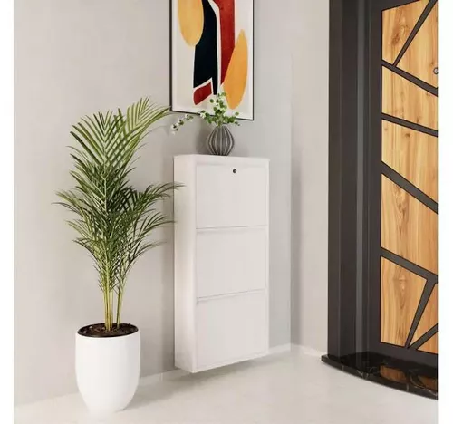 купить Полка для обуви Trendy Locking 3 Piece Metal-White, 50x103x15cm в Кишинёве 
