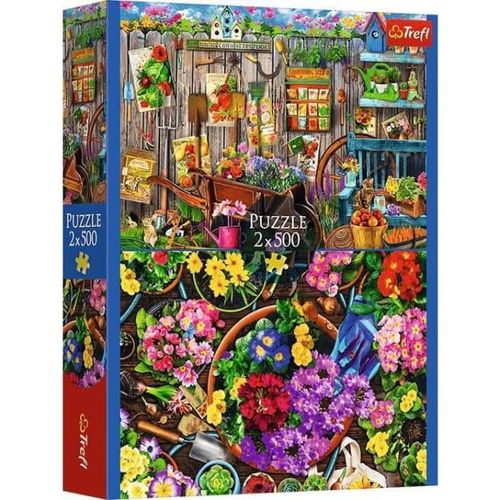 купить Пазл Trefl 37529 Puzzle 2x500. Lucru în grădină в Кишинёве 