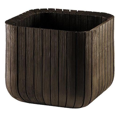 купить Цветочный горшок Keter 56131 Cube Planter S, 29.5x29.5x29.5cm, brun в Кишинёве 