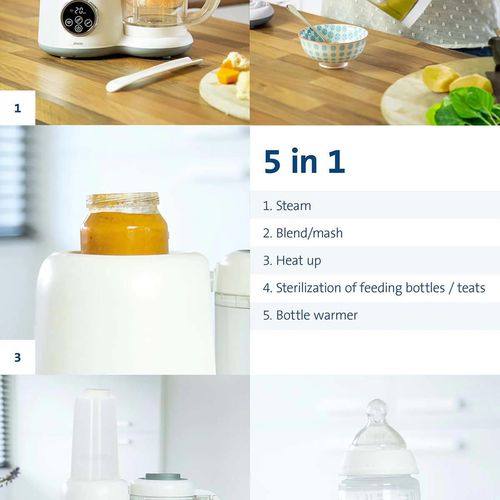 купить Пароварка-блендер Alecto BFP-66 5-in-1 healthy baby в Кишинёве 