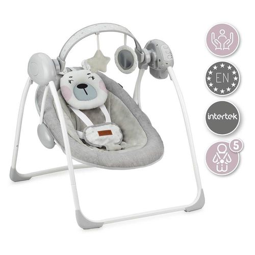 купить Детское кресло-качалка MoMi Liss - Baby Swing Bear Pink - 02 Roz в Кишинёве 