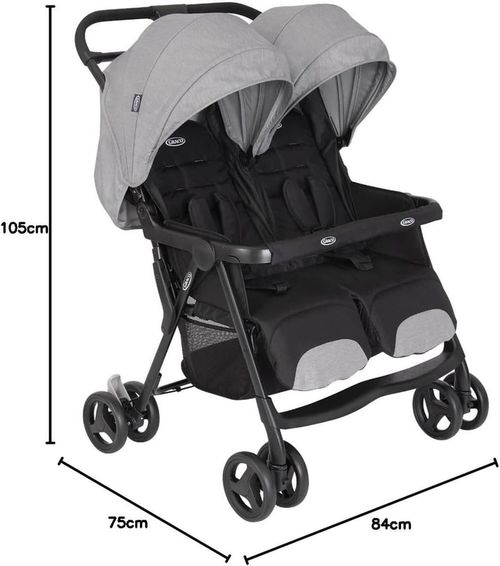 cumpără Сărucior pentru copii Graco GS1217AASTG000 DuoEider steeple Gray în Chișinău 