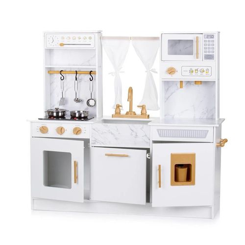 купить Игрушечная кухня и посуда Chipolino DIWH02403568 Wood (Sound&Light, Cooking Plate, Ice Maker) в Кишинёве 