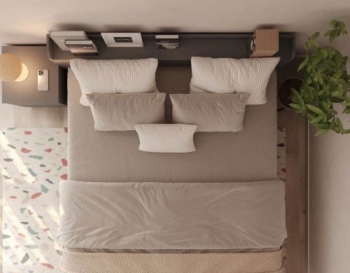 купить Кровать MebelStar NEO 160x200 Grey (MBS-1138) в Кишинёве 