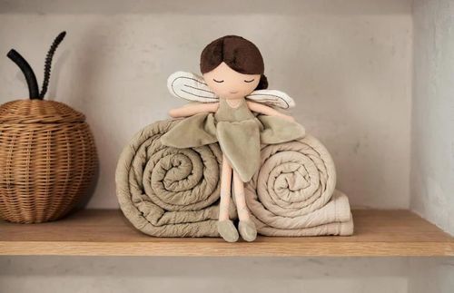 cumpără Set de perne si plapume Jollein 516-511-67051 Paturica Soft Waves Nougat, 75x100 cm în Chișinău 