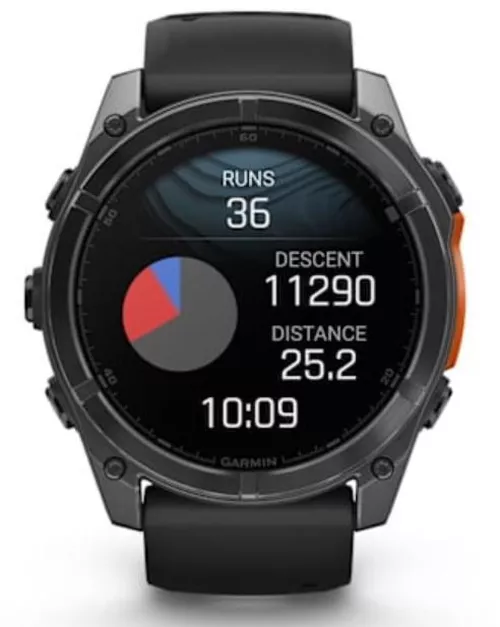 cumpără Ceas inteligent Garmin Fenix 8 – 51 mm, Slate Gray with Black Silicone Band (010-02905-00) în Chișinău 