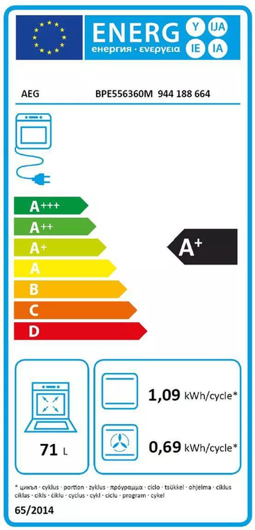 cumpără Cuptor electric încorporabil AEG BPE556360M în Chișinău 