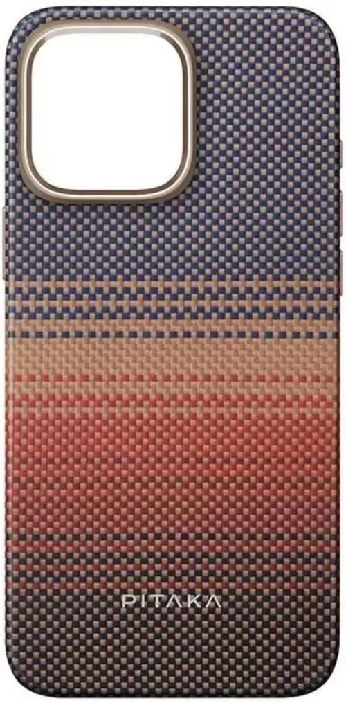 cumpără Husă pentru smartphone Pitaka Tactile Woven case for iPhone 16 Pro max Sunset ( KI1601SUM) în Chișinău 