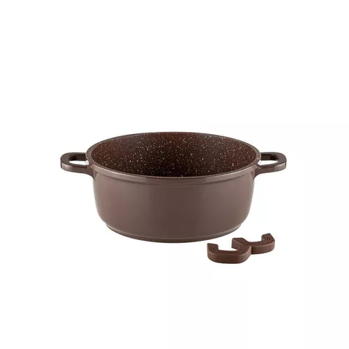 купить Кастрюля Muhler MR-2049M 20x8.5cm, 2.3L, Chocolate, Die-Cast в Кишинёве 