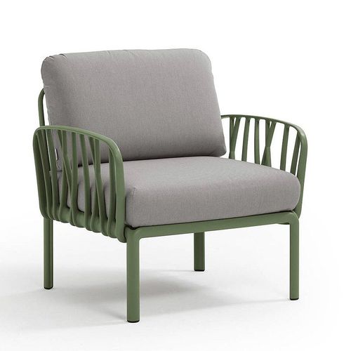 купить Кресло с подушками для сада и терас Nardi KOMODO POLTRONA AGAVE-grigio 40371.16.172 в Кишинёве 