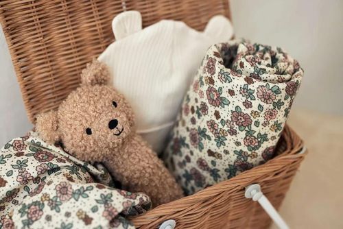 купить Аксессуар для пеленания Jollein 535-852-67045 Pelinci de muselina Retro Flowers, 115x115cm, 2buc в Кишинёве 