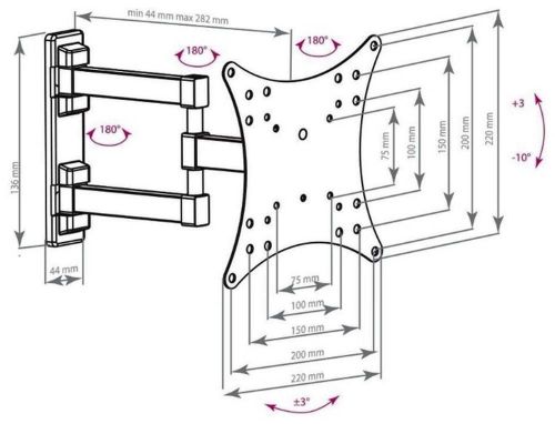 cumpără Suport TV de perete Arm media MARS-4 în Chișinău 