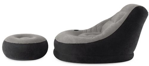 cumpără Saltea gonflabilă Intex 68564 Fotoliu gonflabil+puf Velur Ultra Lounge 99x130x76cm/64x28cm în Chișinău 