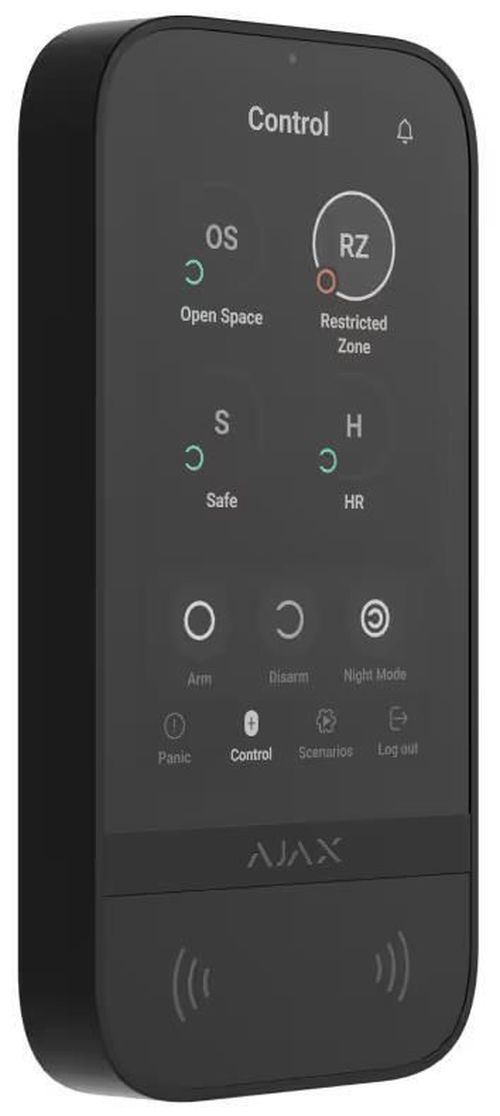купить Аксессуар для систем безопасности Ajax KeyPad TouchScreen (8EU) ASP black в Кишинёве 