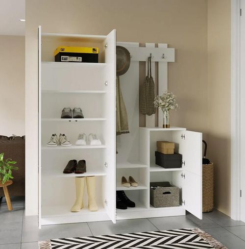cumpără Mobilă pentru antreu Trendy DD8-W, 147x179x35cm (GTR001397) în Chișinău 