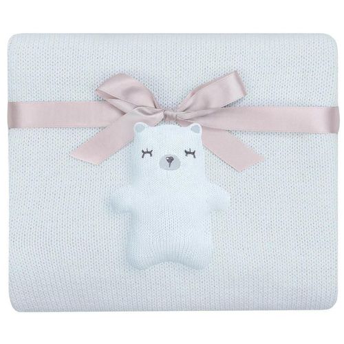 cumpără Set de perne si plapume Kikka Boo 31103010051 Paturica crosetata din bumbac Bear with me Blue în Chișinău 