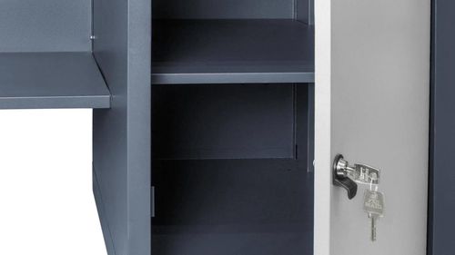 cumpără Scule electrice staționare УХЛ-МАШ 41 Д/С2Б О Верстак рабочий 180см (1 тумба с дверцей, 3 ящика) în Chișinău 