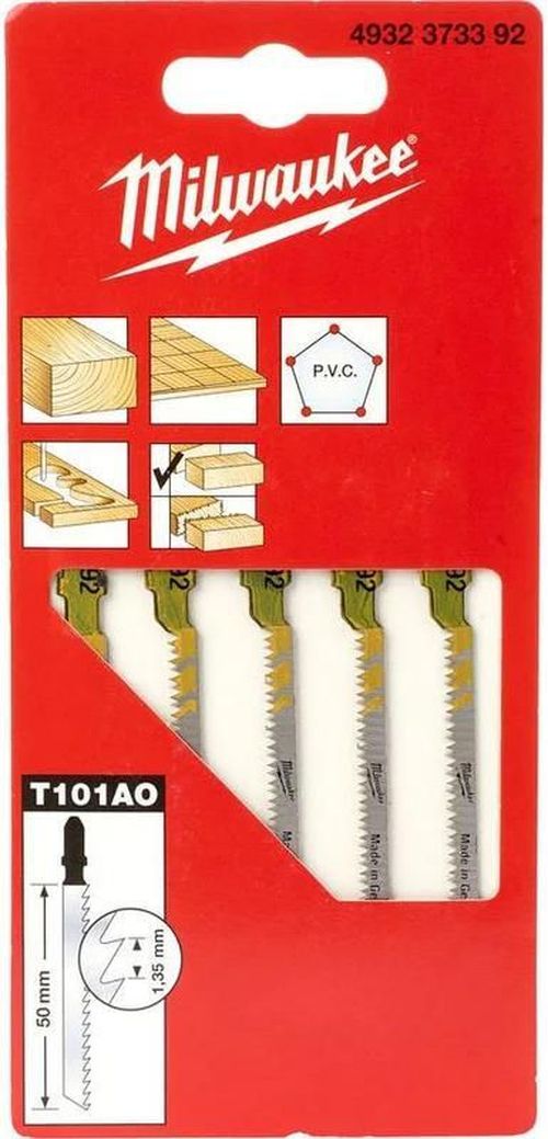 cumpără Accesoriu pentru fierăstrăie Milwaukee 4932373392 lame fierăstrău pendular lemn (taiere figuri), 50x1,35mm, max 20mm (P.5) în Chișinău 