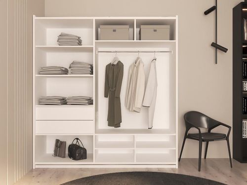 cumpără Dulap Bayro Top Line Napoli 2000x2300x580 белый, купе (604787) în Chișinău 