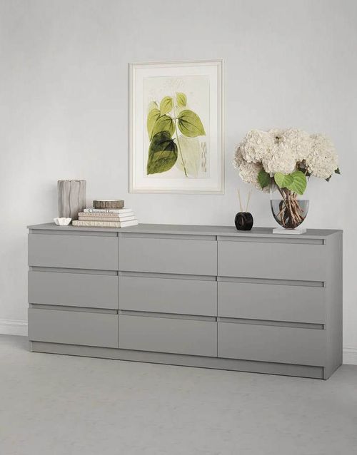 купить Комод MebelStar NEO 9S 180x43x75.5 Grey (MBS-1327) в Кишинёве 