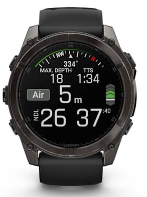 cumpără Ceas inteligent Garmin Fenix 8 – 51 mm, Sapphire, Carbon Gray DLC Titanium with Black (010-02905-21) în Chișinău 
