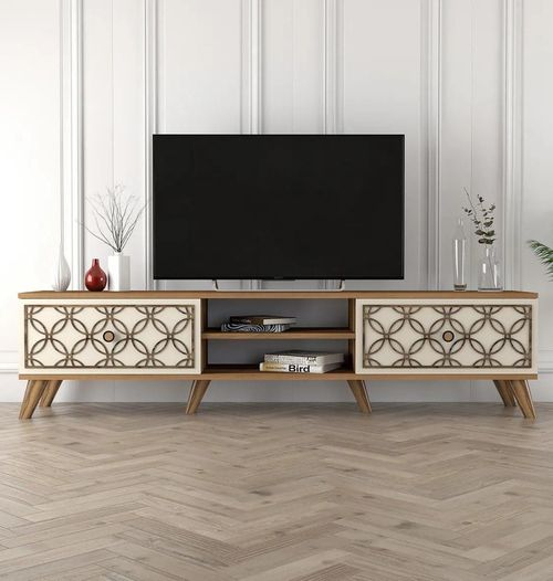 cumpără Comodă TV Trendy Clasa, Nuc, Crema 180x44x35cm în Chișinău 