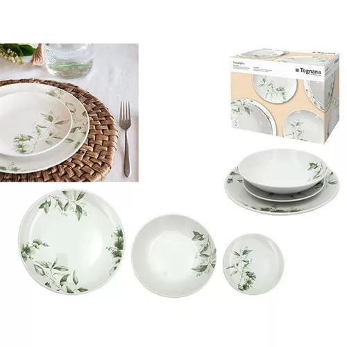 купить Тарелка Tognana 51625 Madison Eucalipto 18ед в Кишинёве 