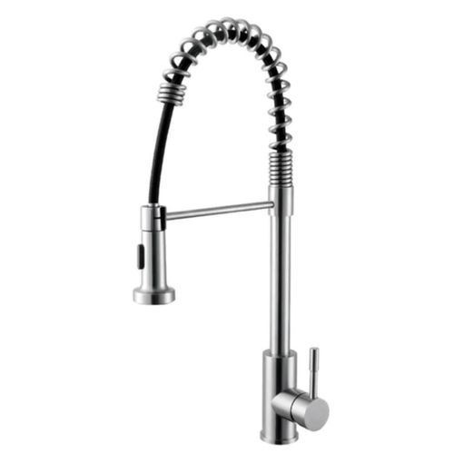 купить Смеситель кухонный Fabiano 19 FB нерж К бок гибкий высокий в Кишинёве 