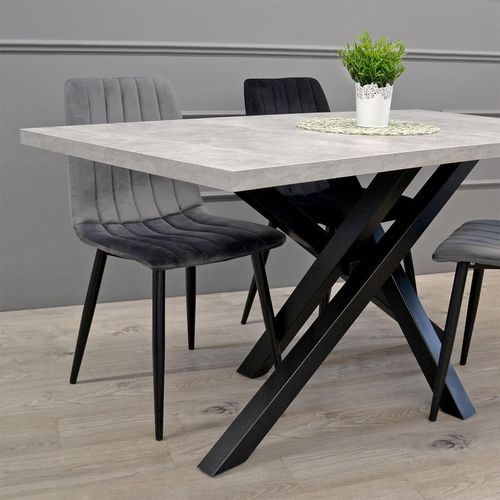 купить Стул Deco DC-90P N20 Catifea Grey+Black Legs в Кишинёве 