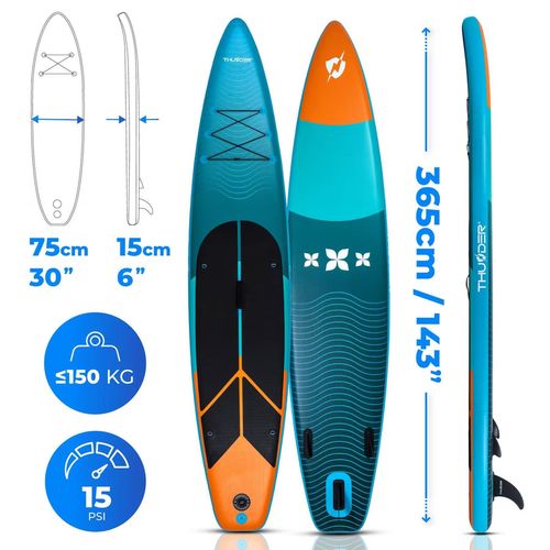 cumpără Accesoriu pentru înot Thunder STORME 365cm, placa SUP-Board gonflabila în Chișinău 
