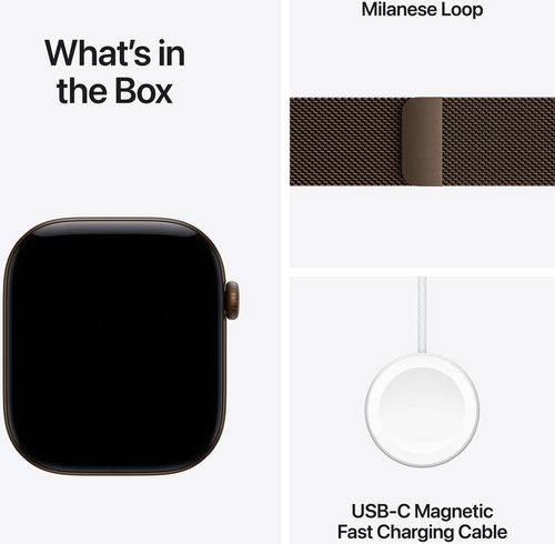 cumpără Ceas inteligent Apple Watch Series 12 GPS 42mm Dark Bronze Aluminium Case with Dark Bronze Milanese Loop MKDC4 în Chișinău 