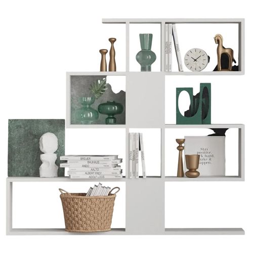 cumpără Raft de birou Trendy Karlin, Alb 120x109x20cm, raft de carti în Chișinău 