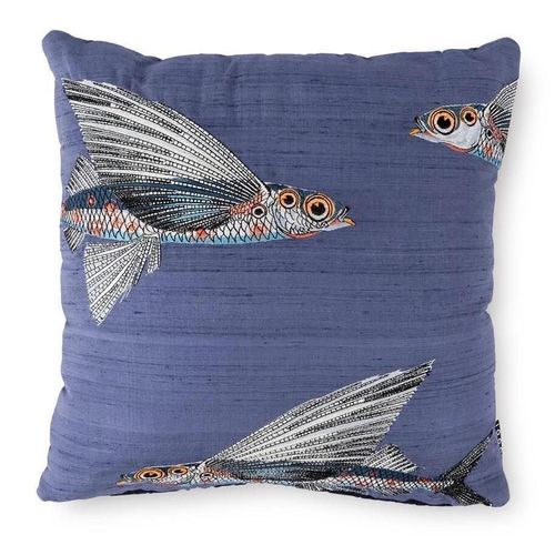cumpără Lenjerie de pat Moooi 243591 Embr. Flying Coral Fish cush 45x45 Blue în Chișinău 