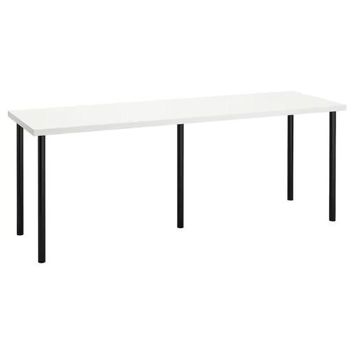 cumpără Masă de birou Ikea Lagkapten/Adils 200x60 White/Black în Chișinău 